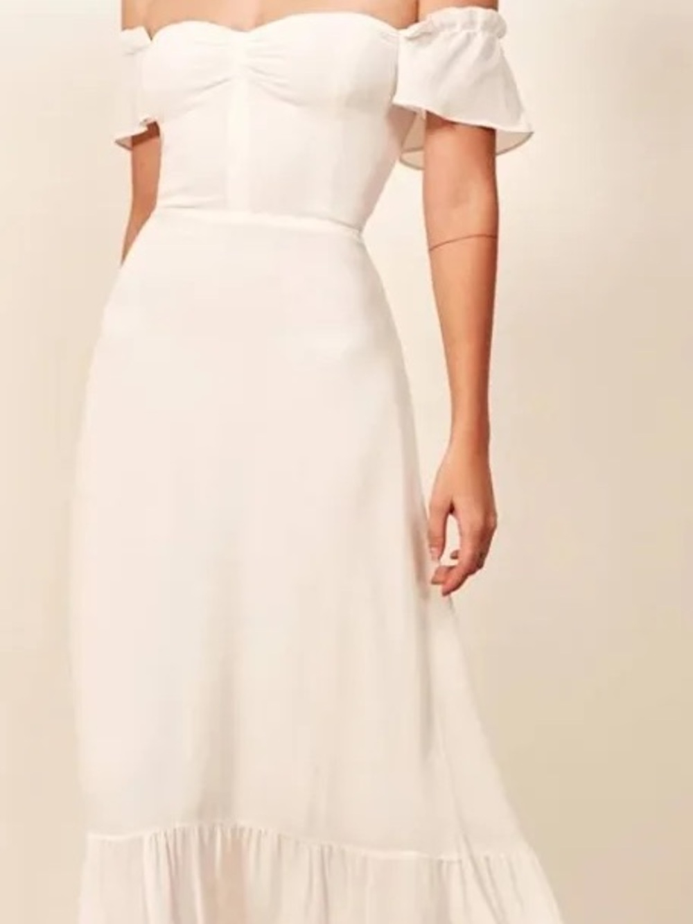 Reformation White Butterfly Dress - Picture 2 of 6